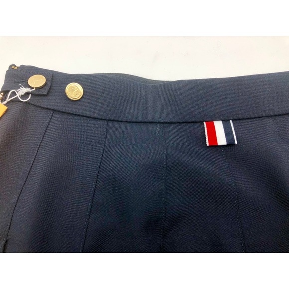 Thom Browne Mini Skirt Pleated Skirt Asymmetrical - Picture 7 of 7